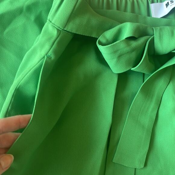 MSGM Green Paperbag Belted Trousers Joggers - Picture 7 of 13